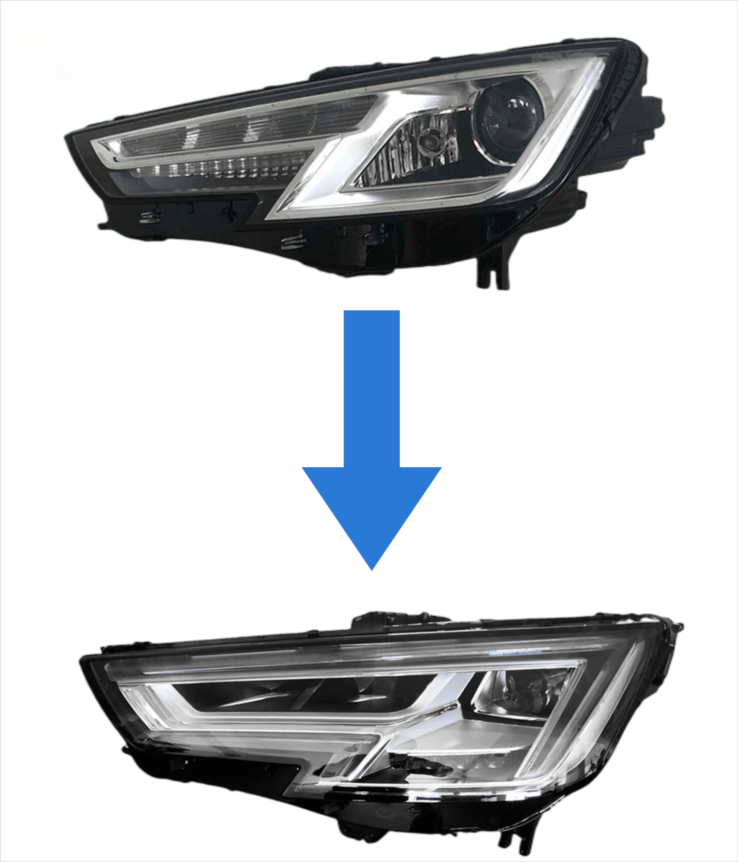 

Легко устанавливаемые светодиодные фары для Audi A4 2017-2019: обновление с HID до 12В низковольтных