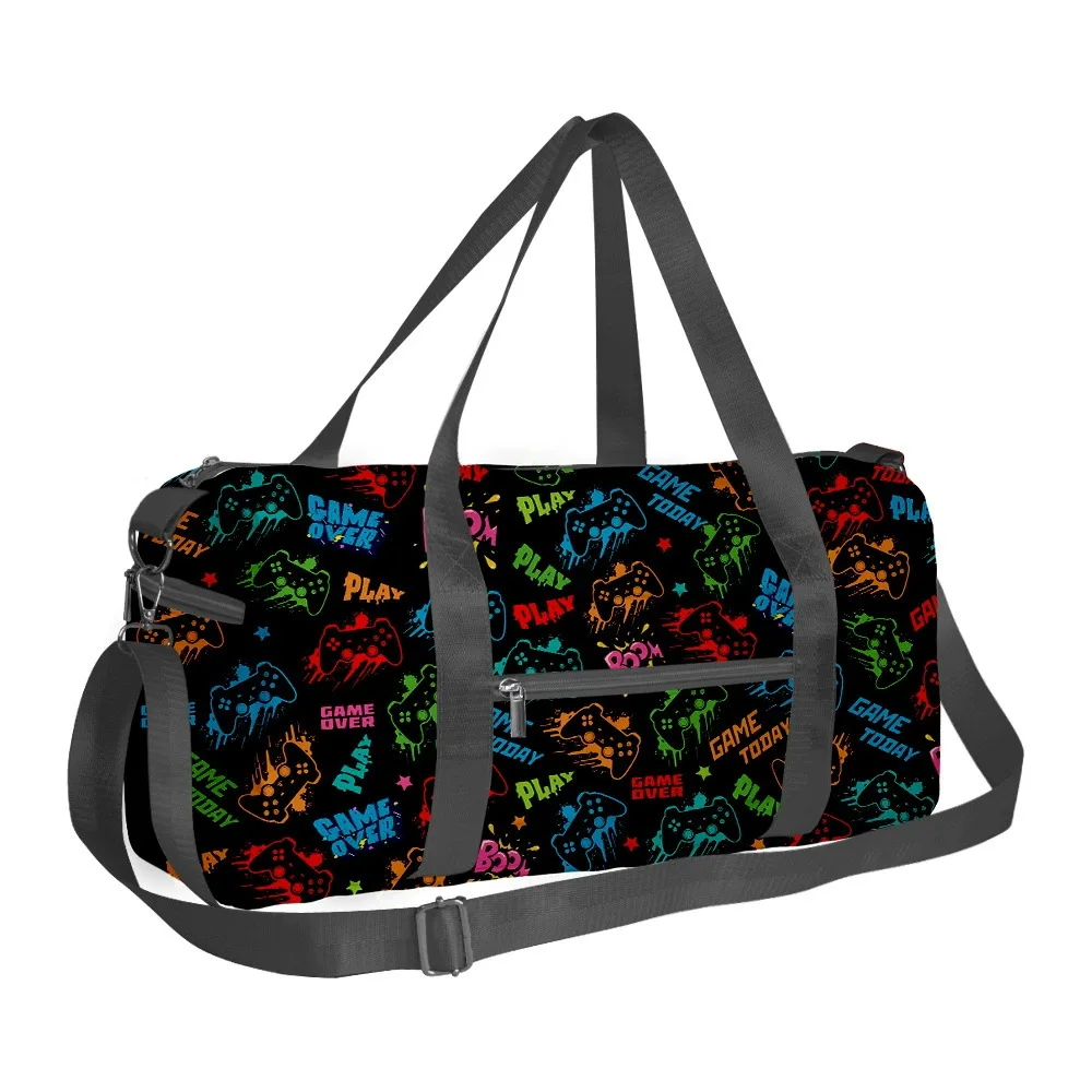 Trendy Popular Cool Novelty game controller 3D Printed Travel Bags Barrel Shape Crossbody Bag Outdoor Sports Bags Gym Yoga Bag