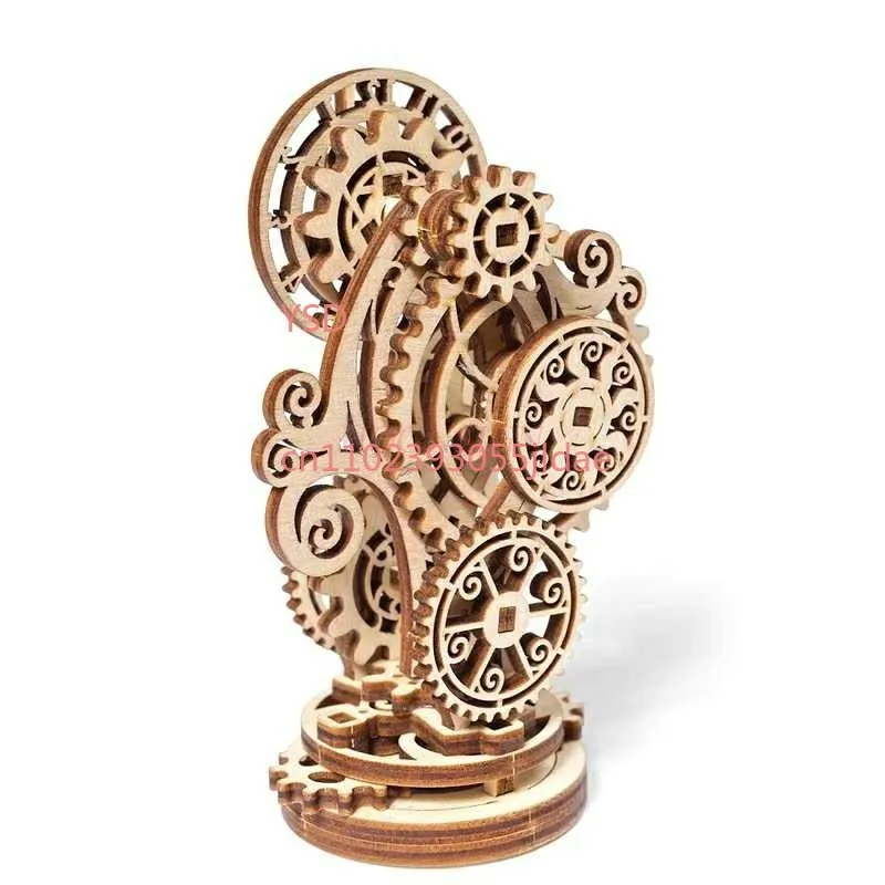 

Handmade 3D Wooden Puzzle Mechanical Clock Assembly Kit
