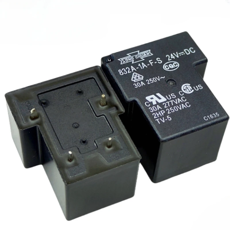 （Brand New Original）1pcs/lot 100% original genuine relay:832A-1A-F-S 24VDC 30A 4pins HF165FD 24-HY1STF