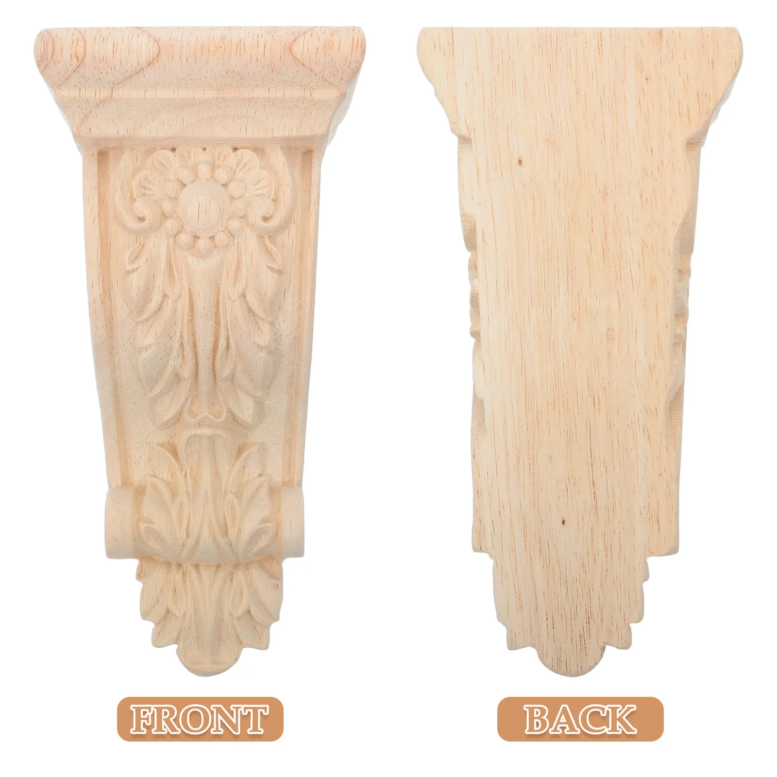Wood Corbel European Style 6.3x3.2 Carved Appliques Shelf Bracket Kitchen Island Fireplace Doorway Decorative Trim