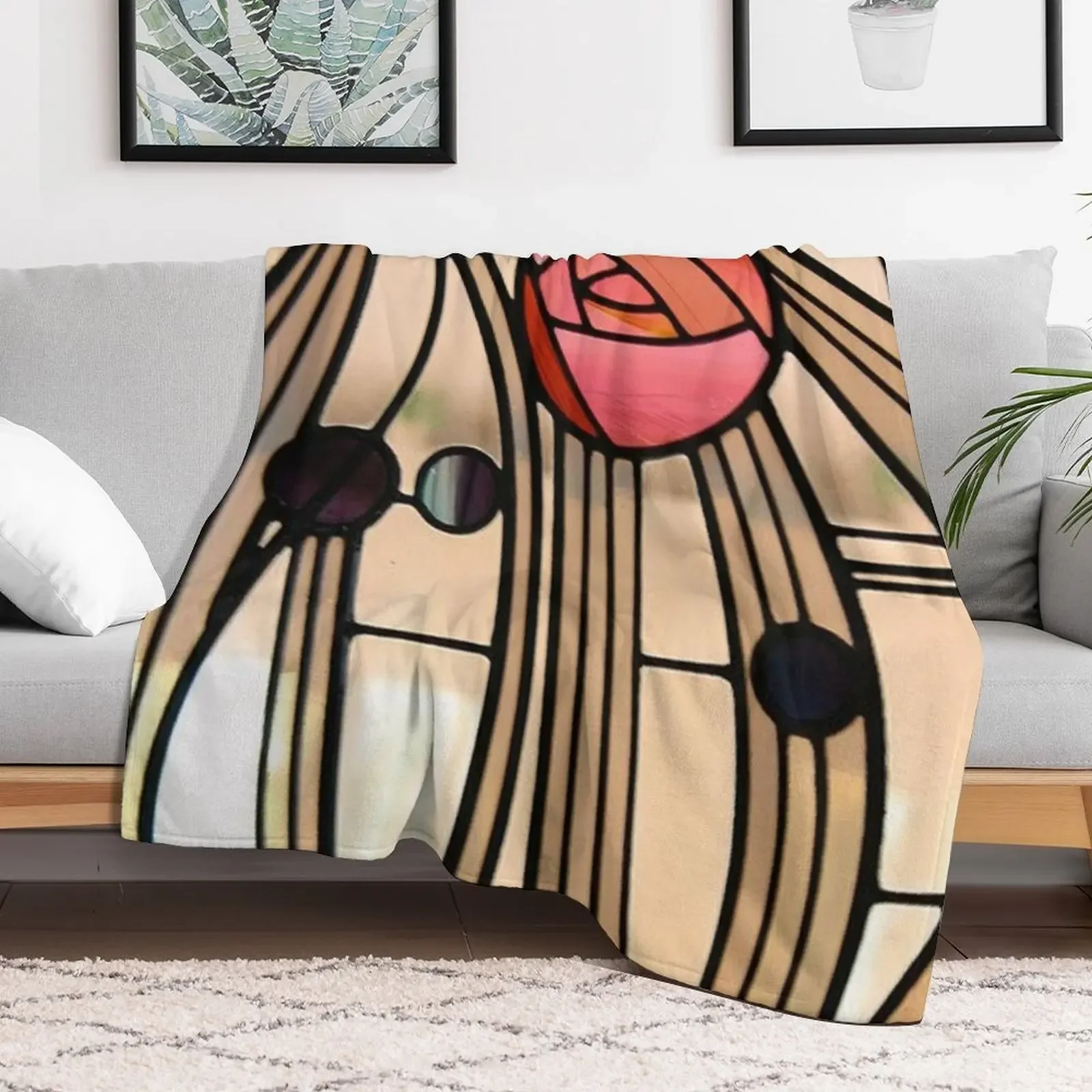 Window - Charles Rennie Mackintosh Throw Blanket Shaggy Hairy Blankets For Sofas Blankets