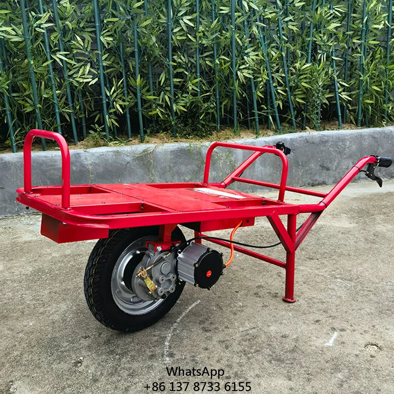 

Unicycle Metal Cargo Outdoor Trolley Heavy Duty Unicycle Platform Trolley Transport Electric Trolley