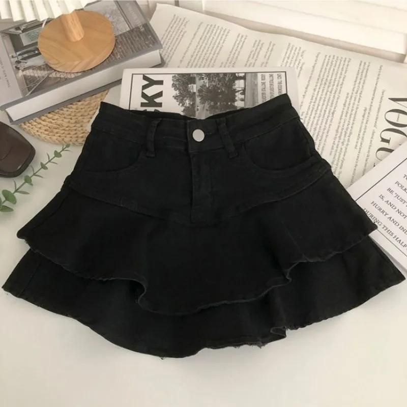 Girls\' Half length Skirt Fashion Ruffle Edge Cake Skirt  Spring/Summer New Children\'s Elastic Waist Short Skirt