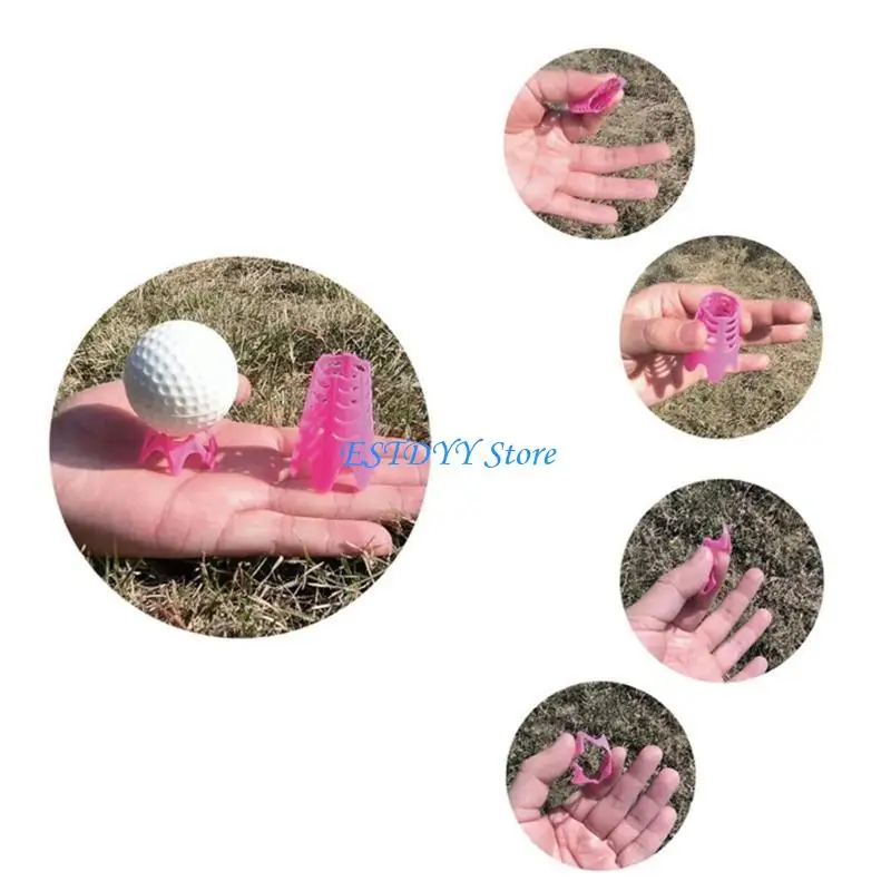 

G6DE 10Pcs Golf Tees Practice Training Golf Mat Tees for Winter Turfs & Driving