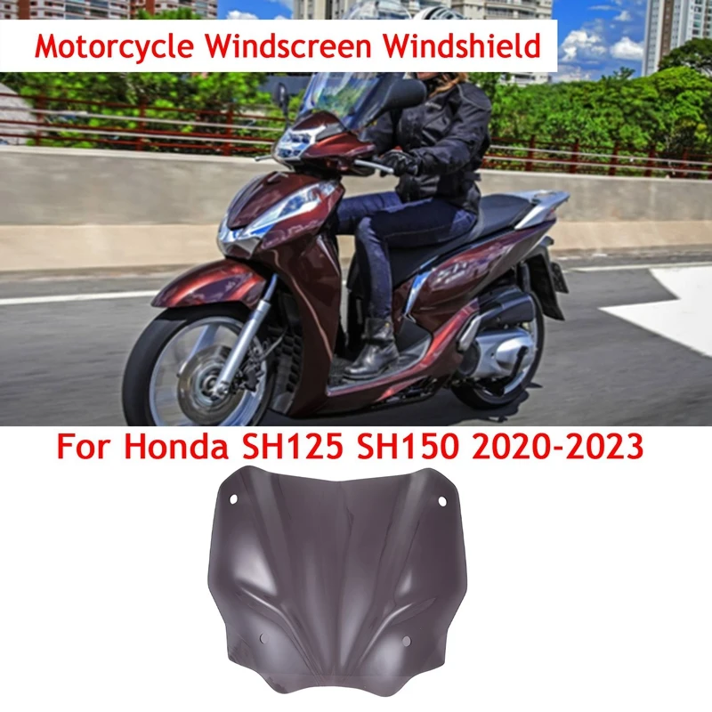 395Mm Smoke Motorcycle Windscreen Windshield Fit For Honda SH125 SH150 SH150I SH125I 2020-2023 Spare Parts Accessories Parts