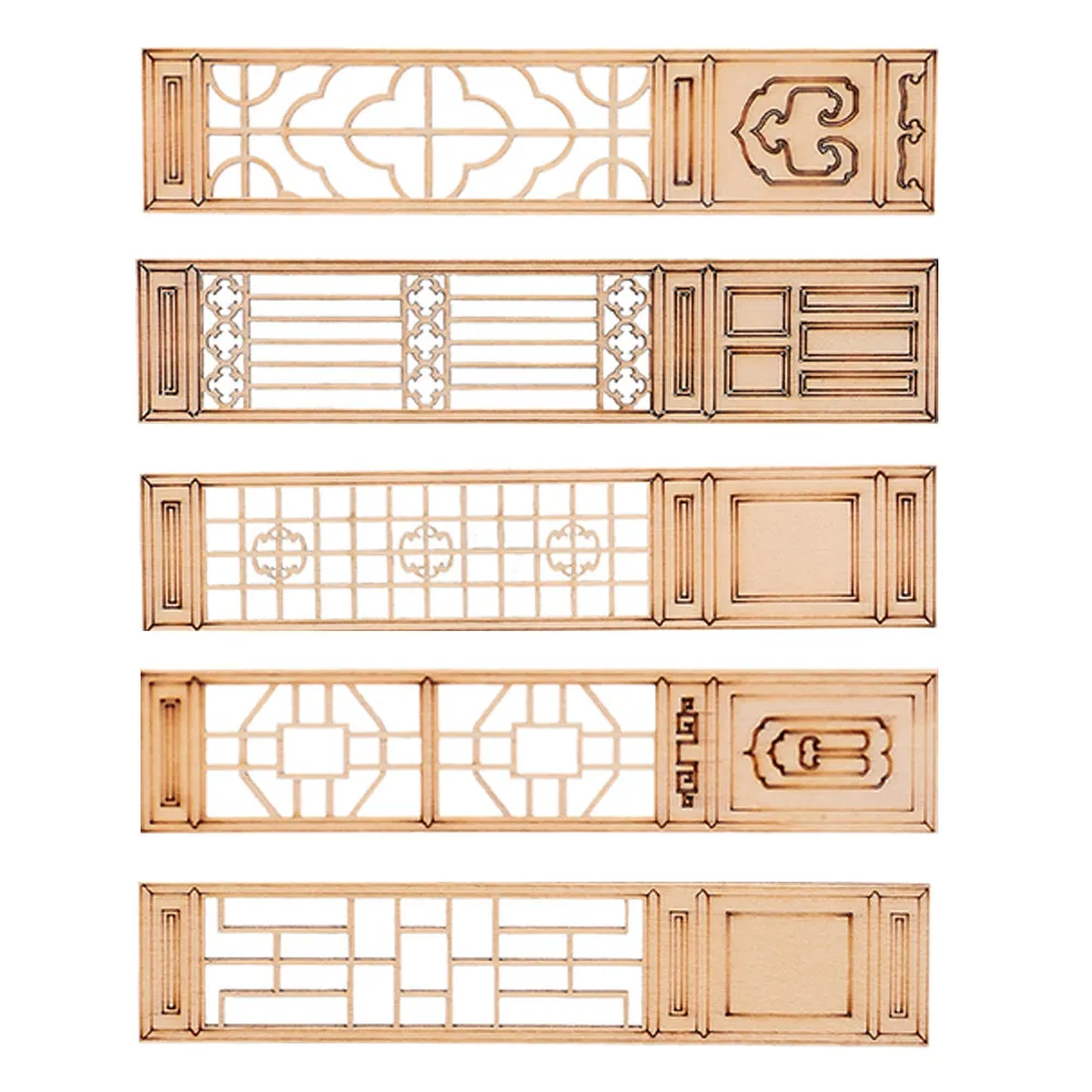 

5Pcs Elegant Vintage Style Miniature Screen Decor for Mini House Scene Desktop Photography Prop Decorative Mini Furniture