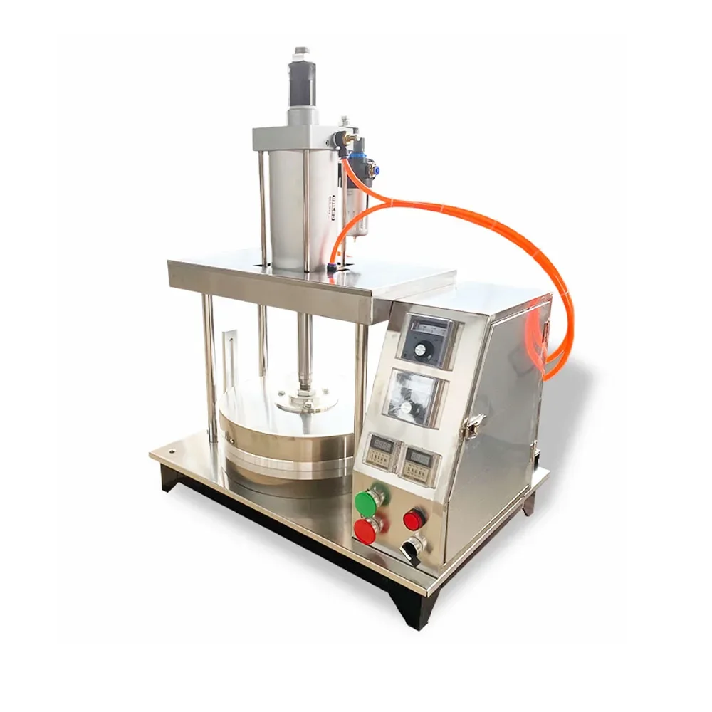 

Chapati Roti Flat Pancake Tortilla Making Machine Roasted Duck Bread Baking Maker Machine Hydraulic Dough Press Machine