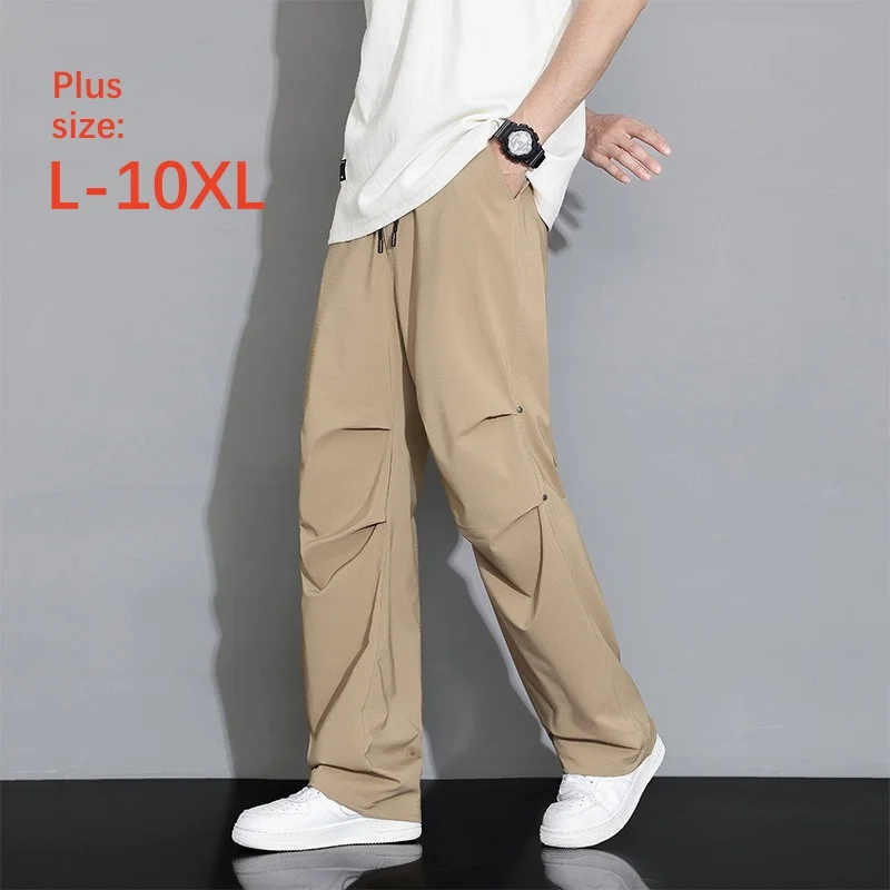 

Summer Jogger Large 8XL 9XL 10XL Loose Plus Size Sweatpants Oversized Workwear Casual Sport Trousers Male Track Pants Streetwear