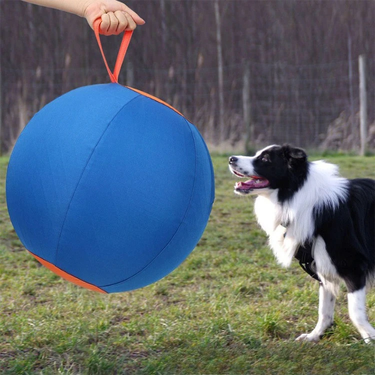 Super Large Pet Toy Ball Double Line Reinforced Sheep Horse Dog Inflatable Training Ball 25 Inch Dog Toy Ball