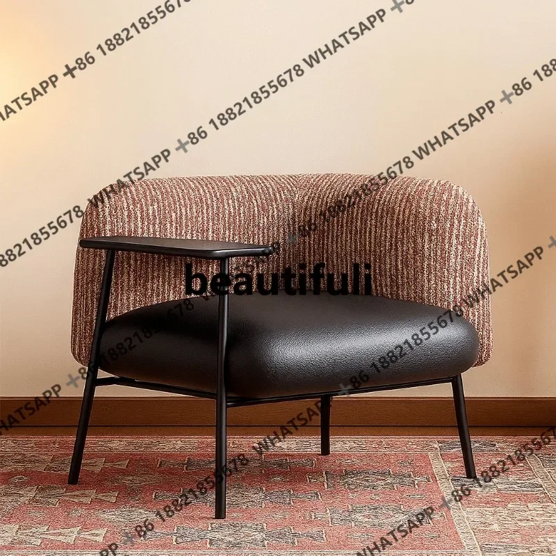 

Кресло-софа в средневековом стиле для кабинета, гостиной, балкона, креативное, с маленьким журнальным столиком, кресло для отдыха