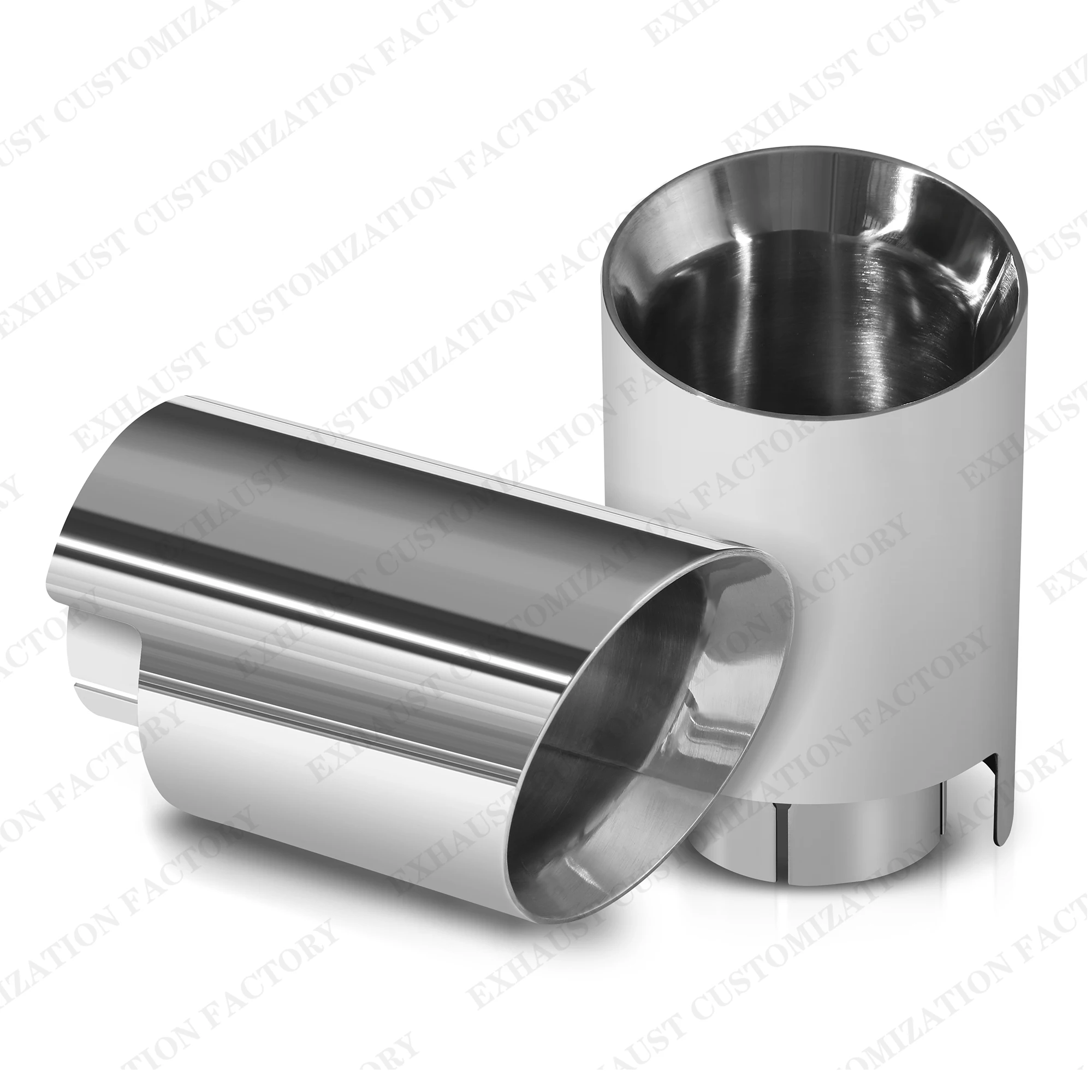 

Universal Exhaust Tip Stainless Steel Oval Muffler Tips Custom Size Tailpipe 1Piece Tailpipe Exhauts System Accessories