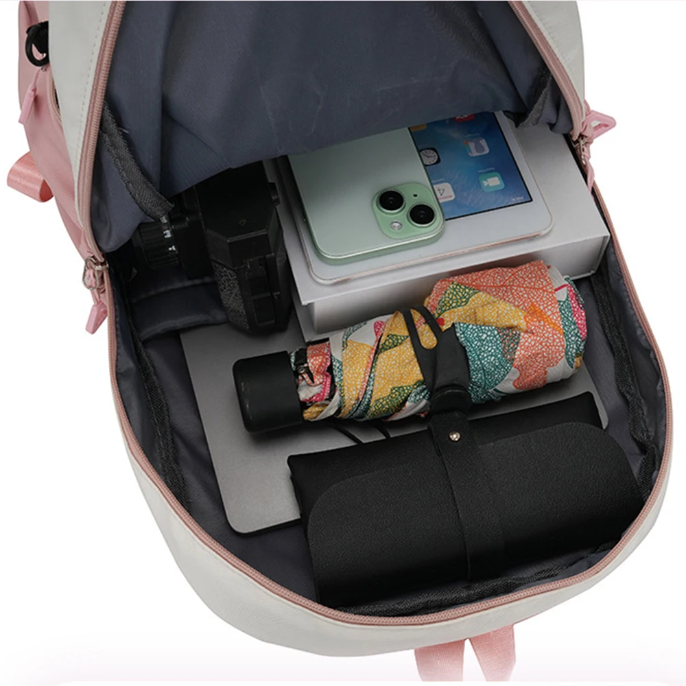 Dragon Ball male School Bag Pencil Case 2pcs Set man Knapsack Teenager Backpack BookBag Cartoon Anime Print Rucksack Bag Gift