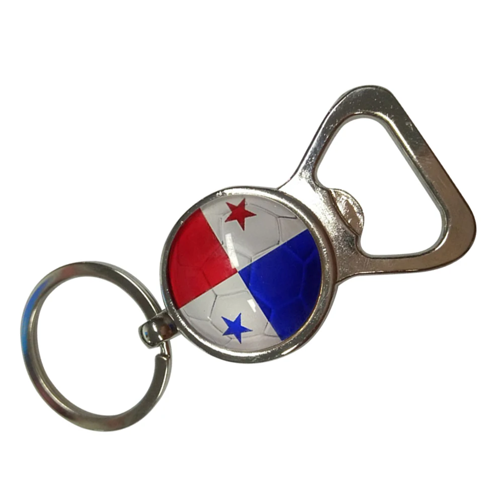 

Flag Bottle Opener Key Chain Novelty Metal Small Beer Pocket Football Match Strong Claw Design