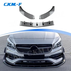 ABS Car Front Bumper Lip Spoiler Chin for Mercedes Benz CLA Class C117 CLA200 260 CLA45 AMG 2016 2017 2018 2019 Body Kits