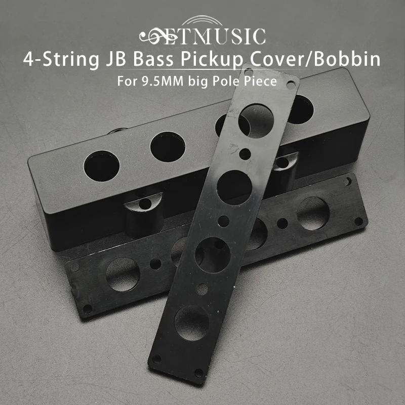 

10Pcs Plastic 4-String Jazz Bass Pickup Cover Bobbin for 9.5MM Big Pole Piece