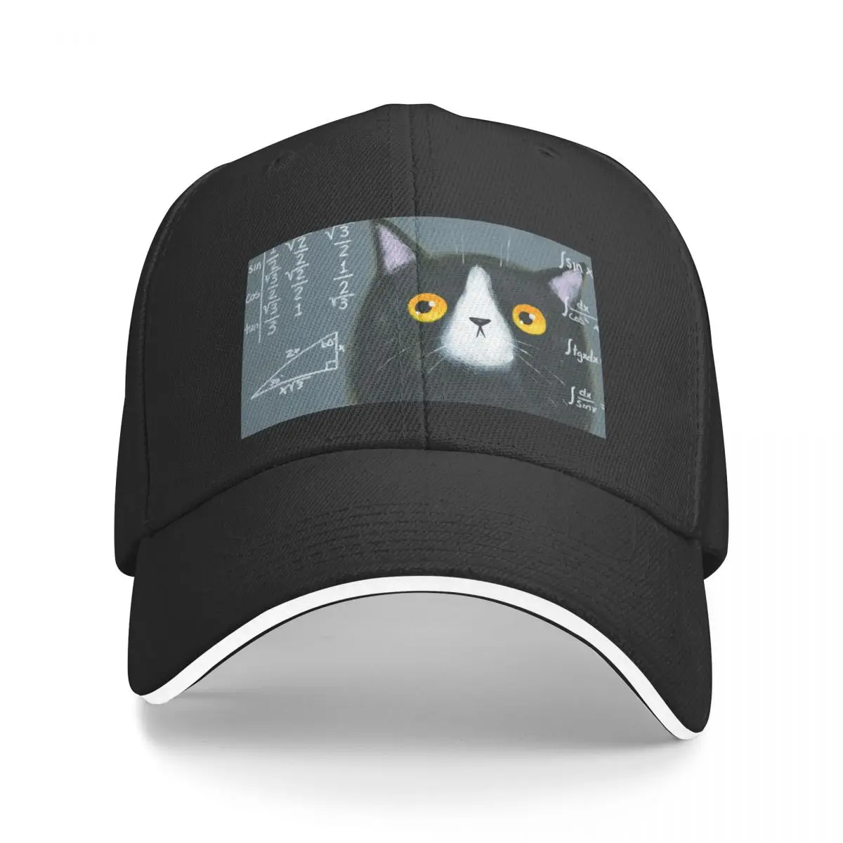 

Maths Cat Baseball Cap Luxury Hat Anime Icon Men Golf Wear Women's