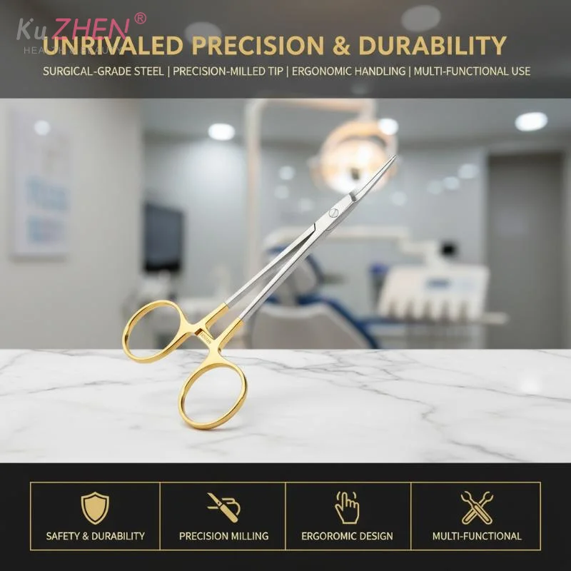 

Stainless Steel Hemostat Dental Multifunctional Hand Tool 12.5cmSteel Hemostatic Forceps Medical Curved/Straight Tip Cutter Tool