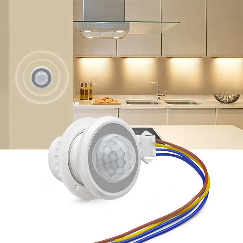 Mini Motion Sensor Light Switch 110-220V PIR Sensor Smart Detection Time Delay Adjustable Infrared Induction