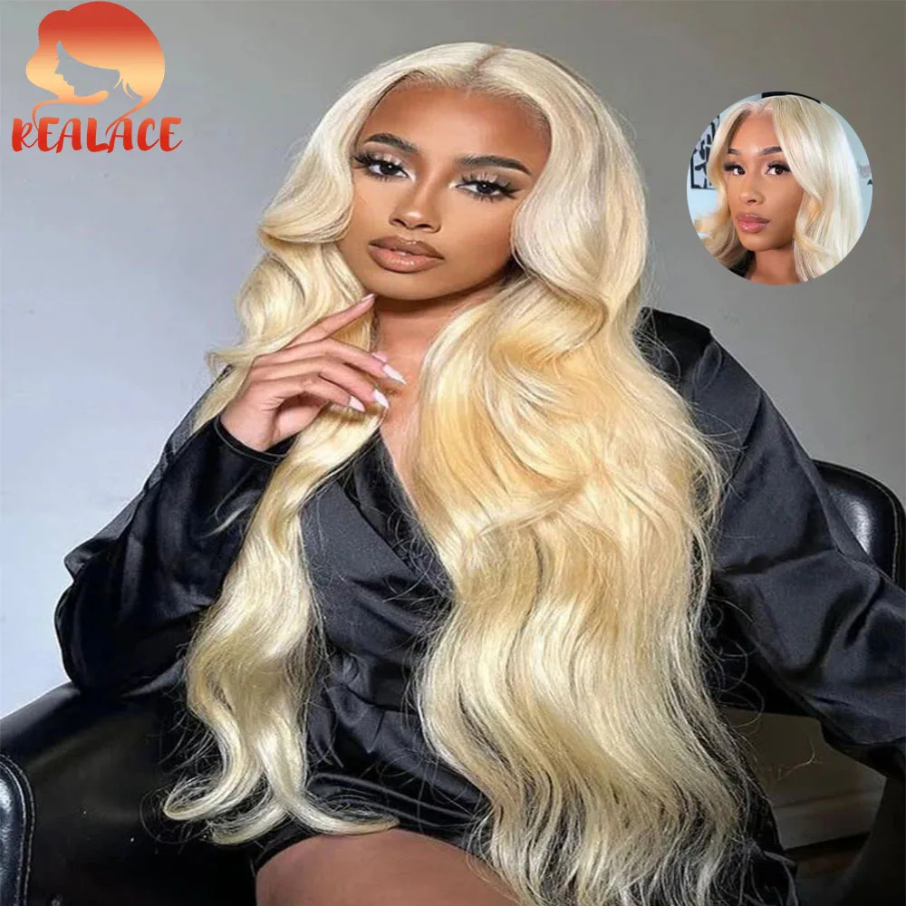 

Blonde 613 Body Wave Human Hair Wig 13x6 Lace Front 13x4 Frontal 200% Density Natural Movement Free Part Body Wave Wig 613 Color