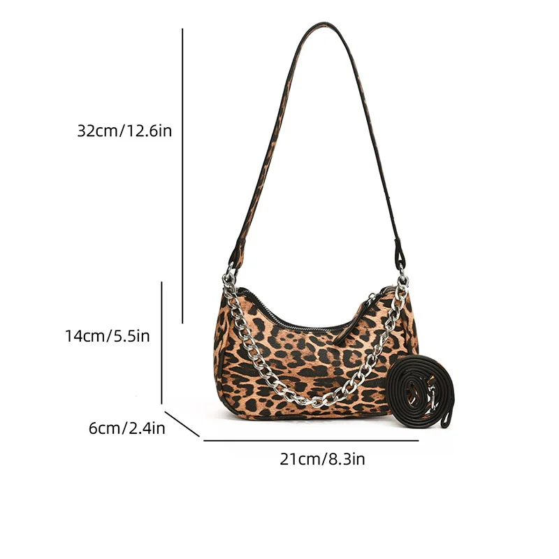 Leopard Shoulder Bags Party bag Women\'s Crossbody Sling Purse Elegant Handbag for Cocktail Prom Luxury Designer Brand Trend 2024