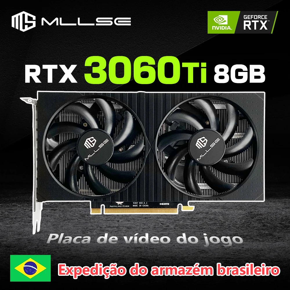 MLLSE RTX 3060Ti 8GB X-GAME Graphics Card Placa De Video GDDR6 256bit NVIDIA GPU PCI-E 4.0 x16 rtx3060ti 8gb game