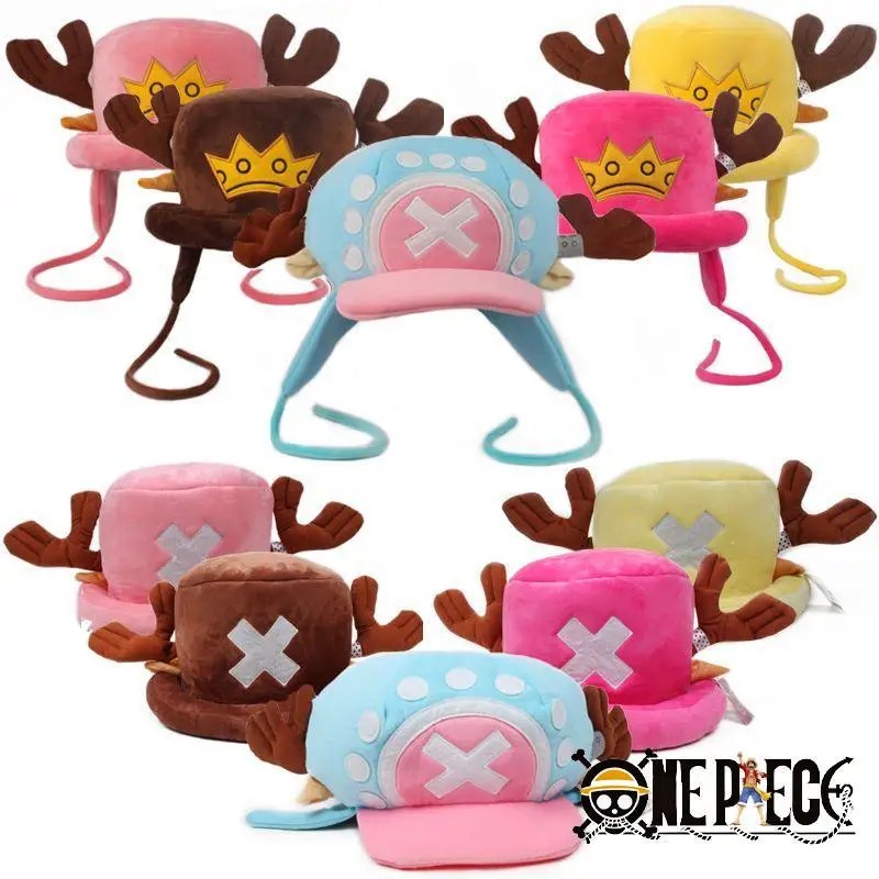 

Цельная хлопковая шапка, теплый зимний плоский цилиндр, реквизит для косплея, аниме-чоппер, плюшевые шапки, подарки унисекс, модные аксессуары