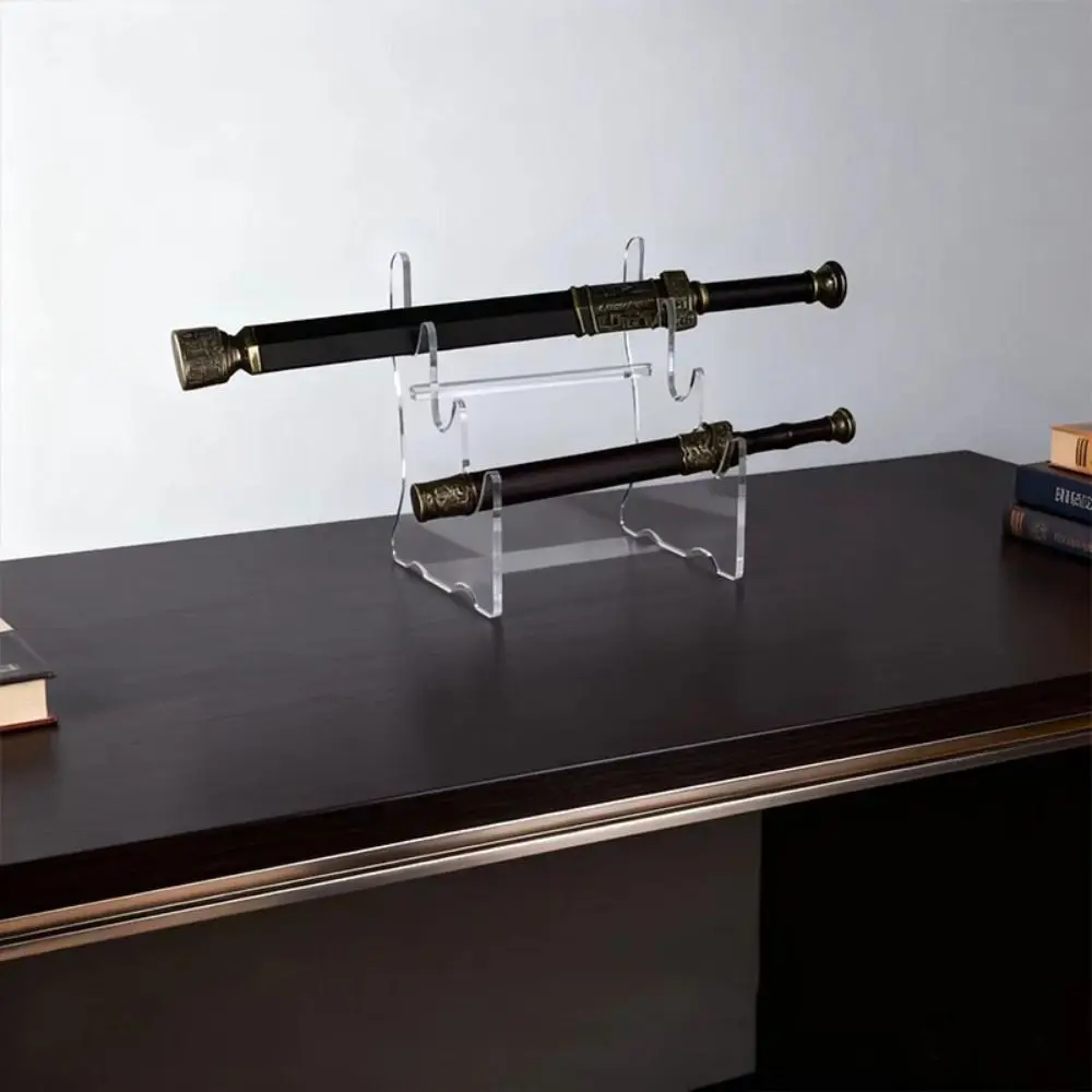 Acrylic Material Desktop Storage Rack Display Function Transparent Display Rack Organizer Function Universal Light Saber Bracket