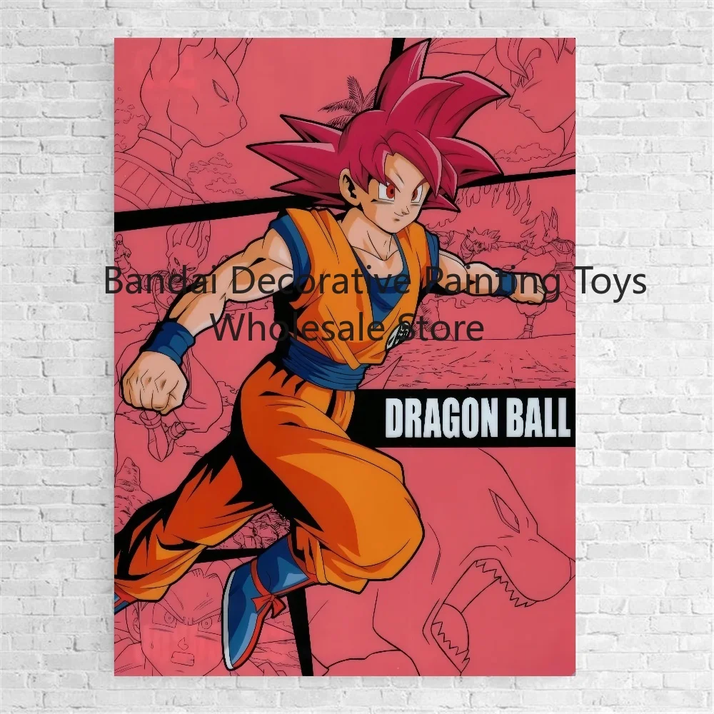 Klassische Anime Poster Drachen ball Super Saiyan Goku Leinwand Gemälde modernes Zuhause Kinderzimmer Dekor hochwertige Kunst Geschenke