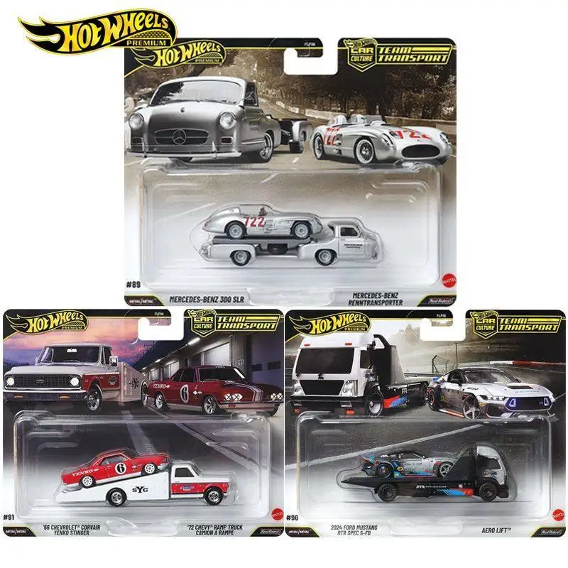 

New Hot Wheels Premium Flf56 Car Culture Series Cars Model Set 1:64 Ford Benz Alloy Car Model Collectible Toy Holiday Gift