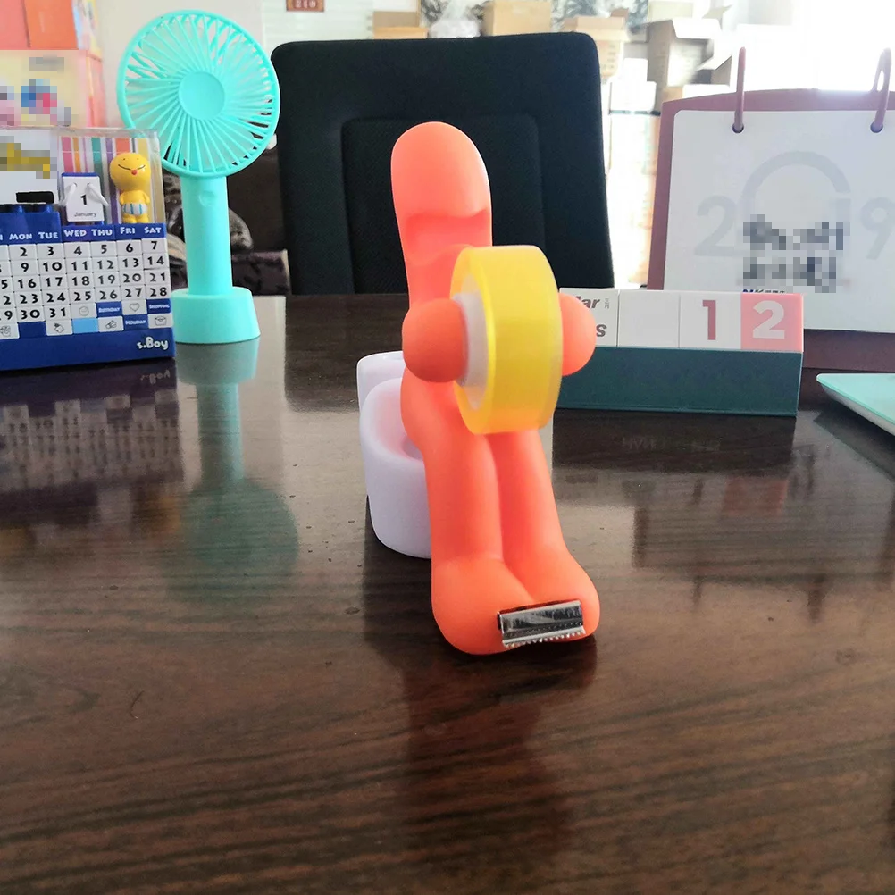 المرحاض على شكل الإبداعية الشريط موزع قاعدة مغناطيسية لمكتب المدرسة المنزل استخدام متعدد الوظائف منظم قرطاسية شريطٌ لاصق