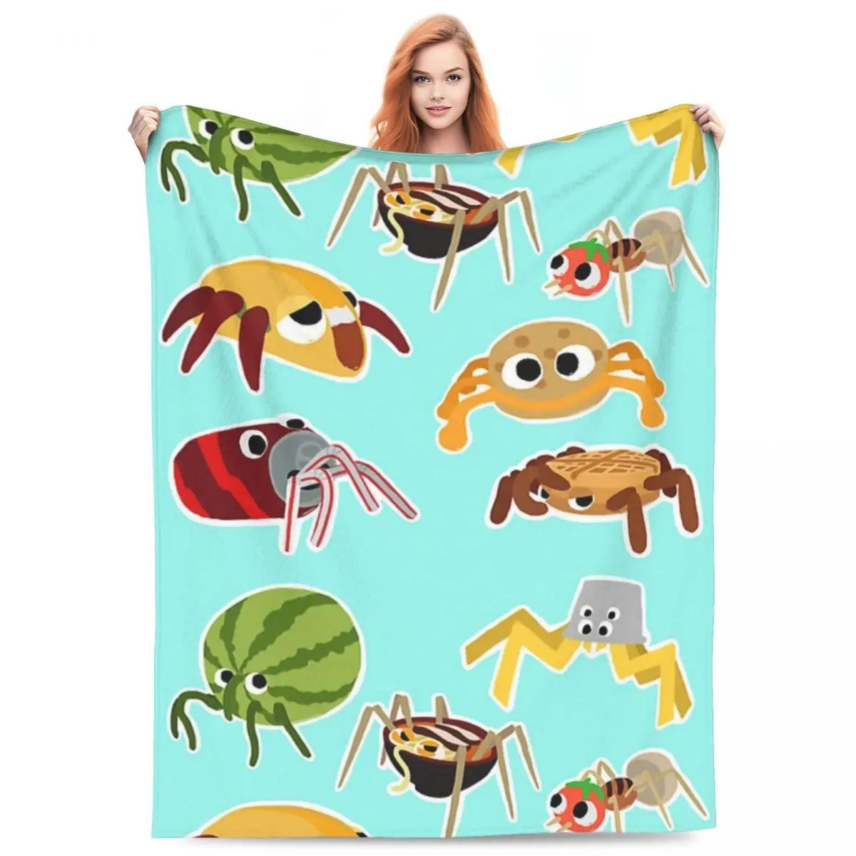 

Bugsnax Bug Pack Fan Art Kinda Bug 123 Blankets Fleece Breathable Throw Blankets for Home Bedroom Office Throws Bedspread Quilt