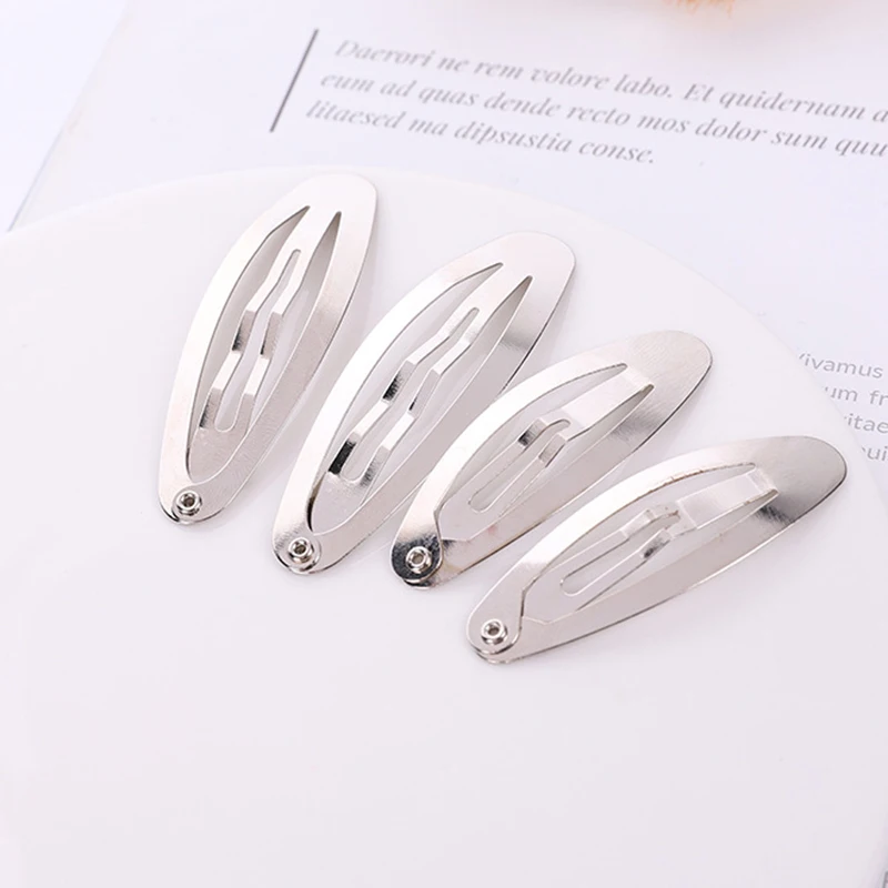 20pcs/lot Hair Clips Base Oval Hairpin BB Clip Base for Jewelry Making DIY Handmade Girls Kids Hair Accessories Hairpin Supplies