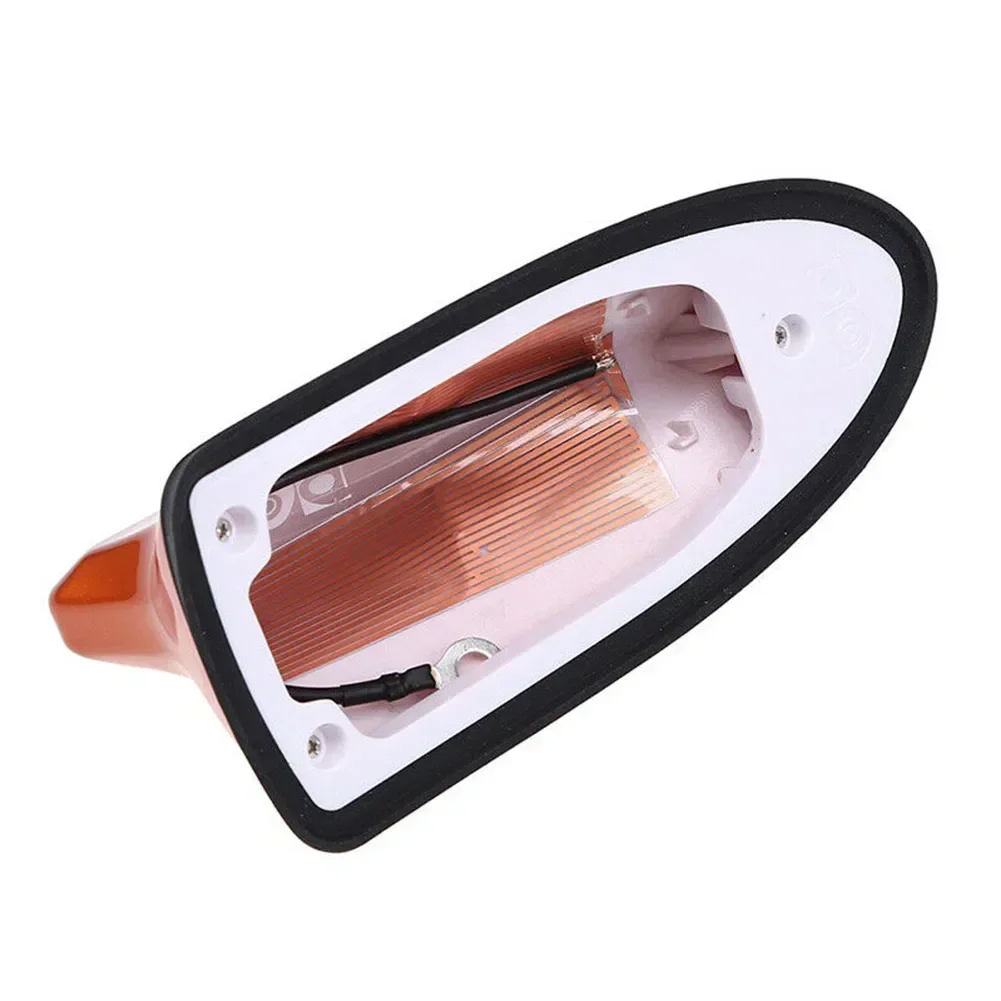 1x Universele Auto Antenne Cover Waterdicht Am/Fm Sterk Signaal Antenne 163X78X66Mm Oranje Voor De Meeste Auto Externe Accessoires