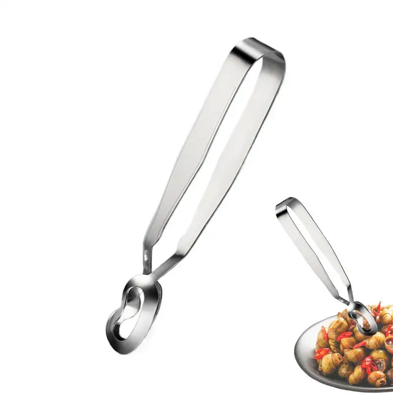 Snail pliers Escargot Tongs Kitchen Stainless Steel Food Clip Multifunctional Cooking Tools Seafood Grill Buffet Serving Utensil