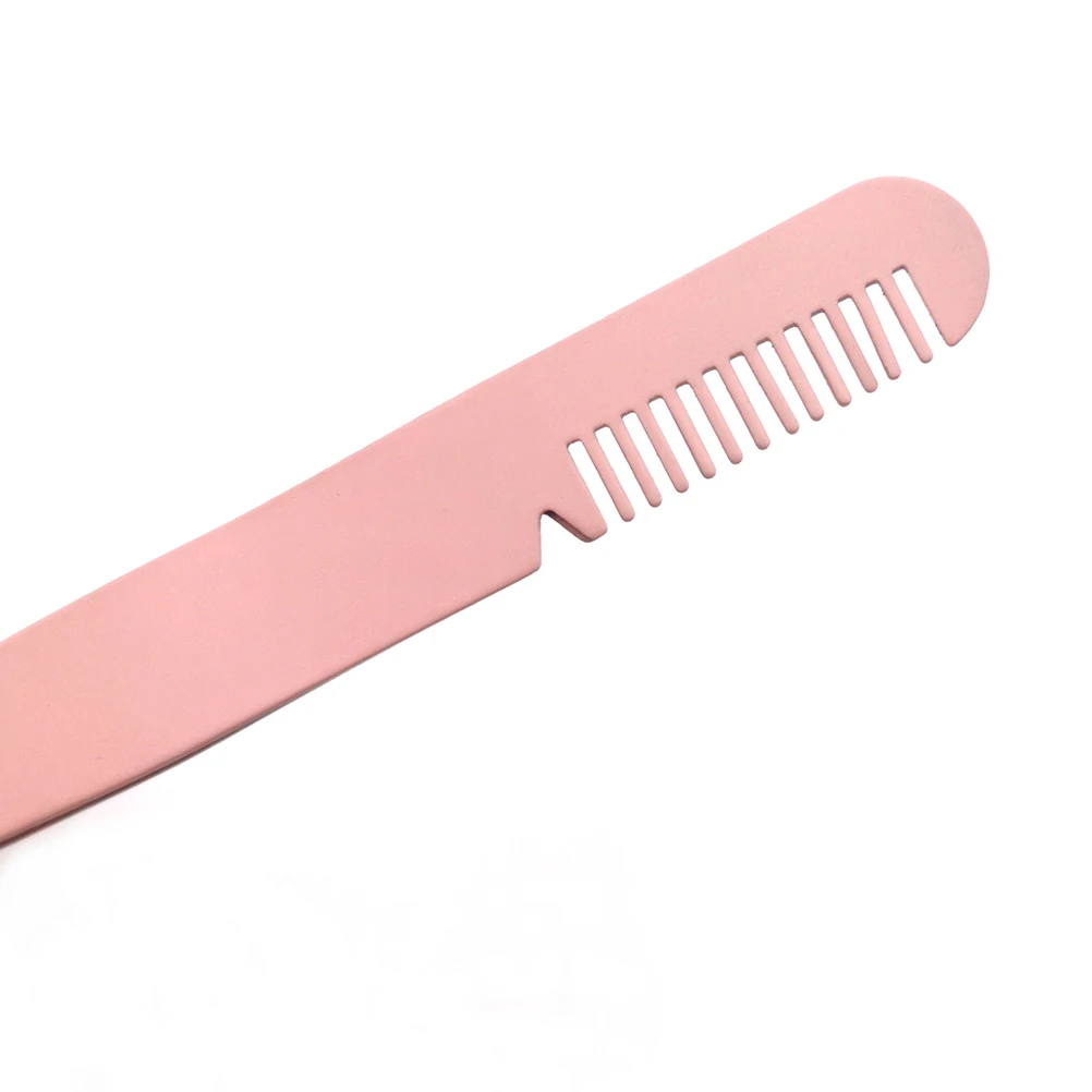 

Clip Comb 2in1 Stainless Steel Tweezer Shaping Tool Eyebrow Clamps Makeup Supplies Eyelash Short Hair Eyebrow Grooming Tools
