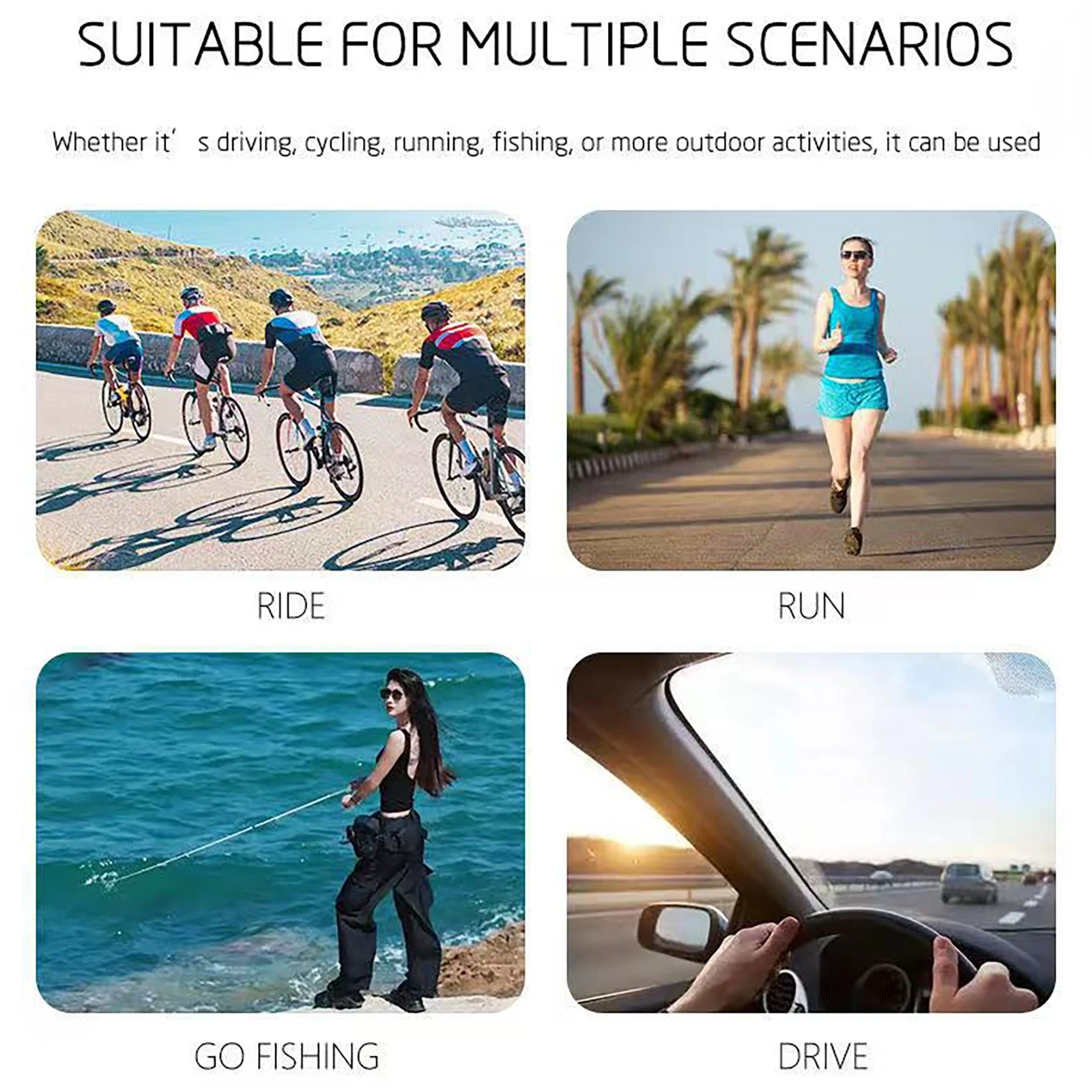 Grabadora de vídeo HD de 1080P, WIFI, cámara para deportes al aire libre, gafas inteligentes, gafas de sol para bicicleta, motocicleta, cámara de disparo, conducción