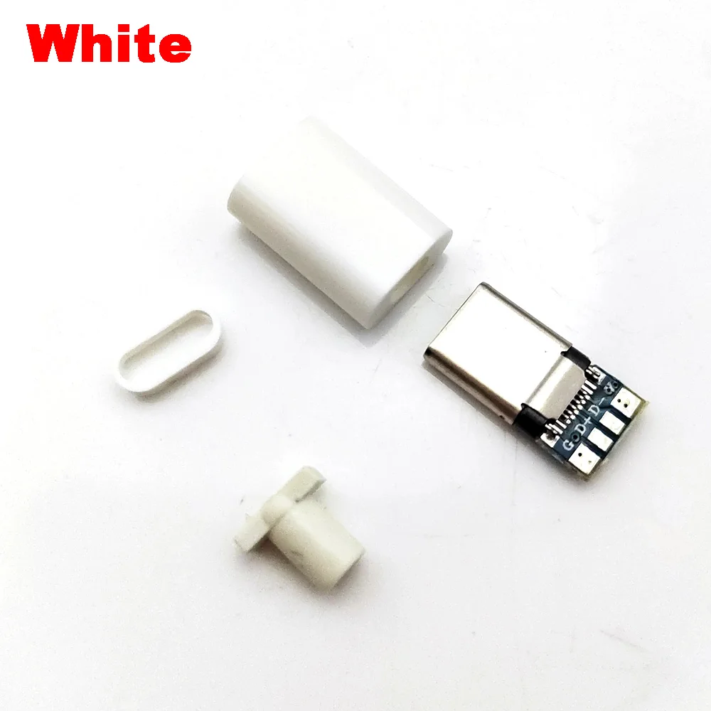 2pcs TYPE-C USB Plug Male connector With PCB 24pin welding Data line interface DIY data cable accessories Conector