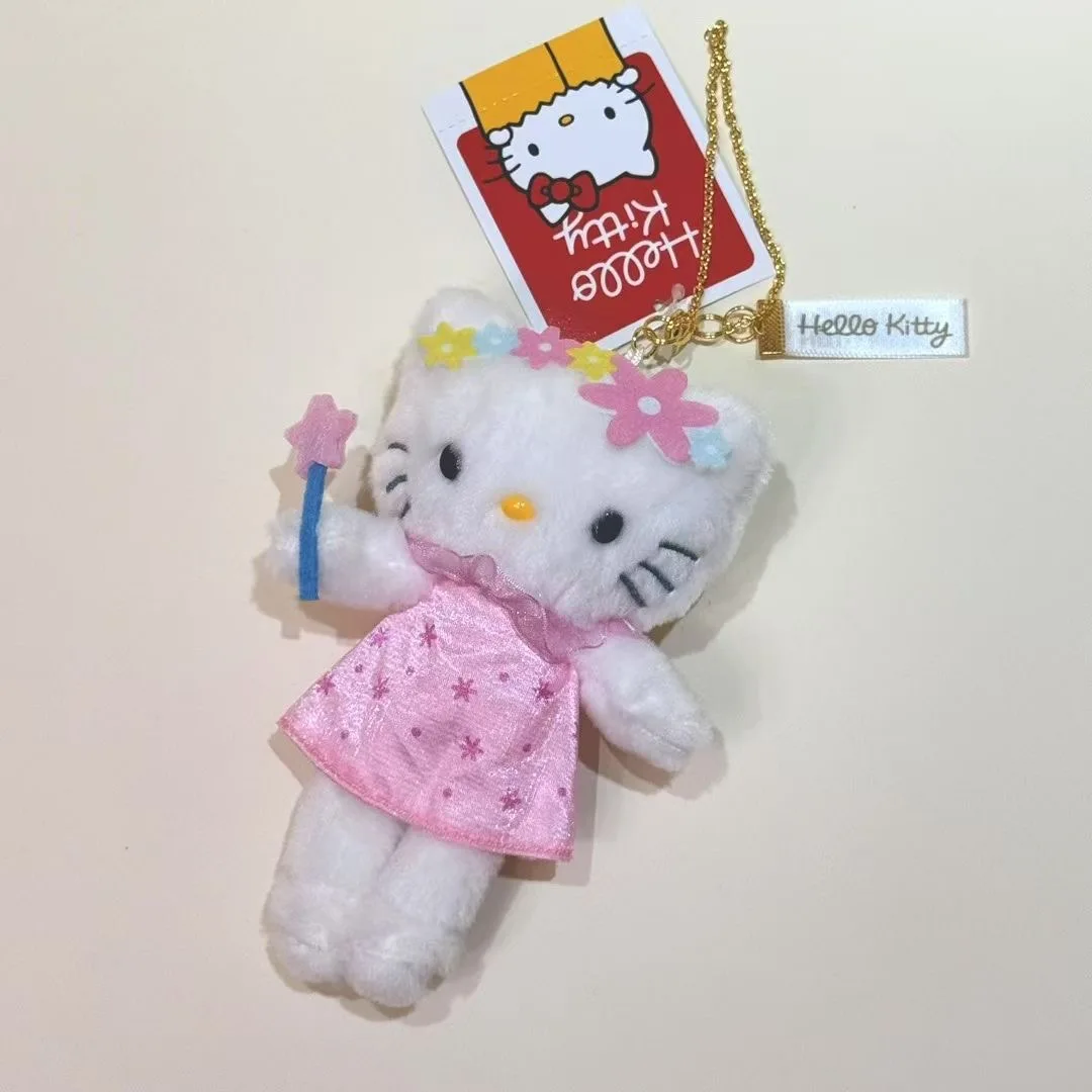 Sanrio museu série olá kitty pernas longas brinquedos de pelúcia kawaii chaveiro bonito dos desenhos animados mochila pingente acessórios presente aniversário