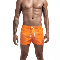 2025 New Summer Men's Swimwear Shorts Brand Beachwear Sexy Swim Trunks Men Swimsuit Low Waist Breathable Beach Wear Surf   4.2