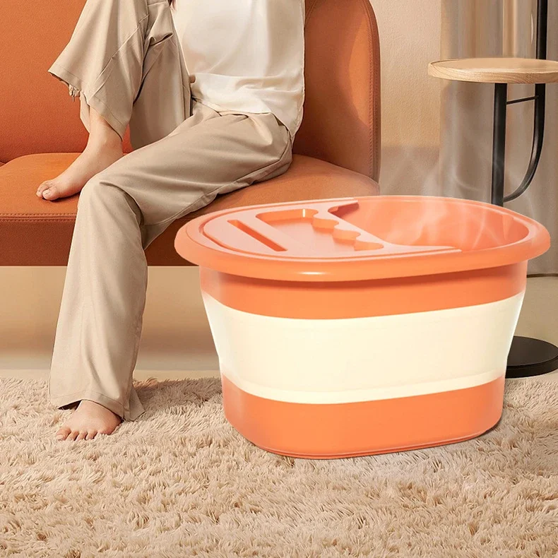 

Portable Foot Bath Bucket Foldable Massage Foot Wash Basin Home Laundry Tub Bucket Children's Foot Bath Basin Foot Soak Foot Tub
