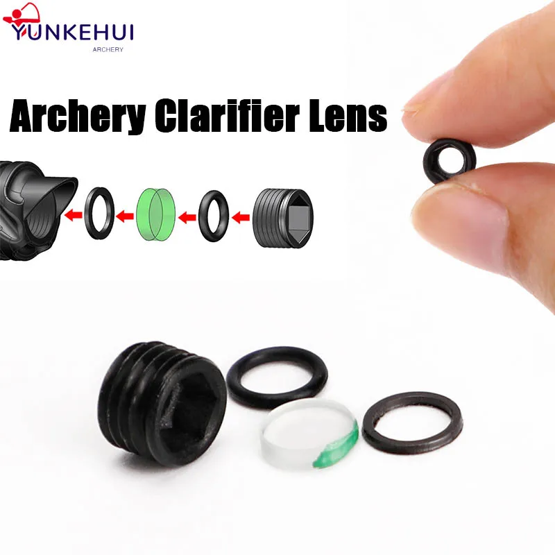 Archery 4x/6x/8x Clarifier Lens Compound Bow 1/8 Inner Core Peep Sight for Outdoor Bow Arrow Shooting Hunting Aiming Accessories