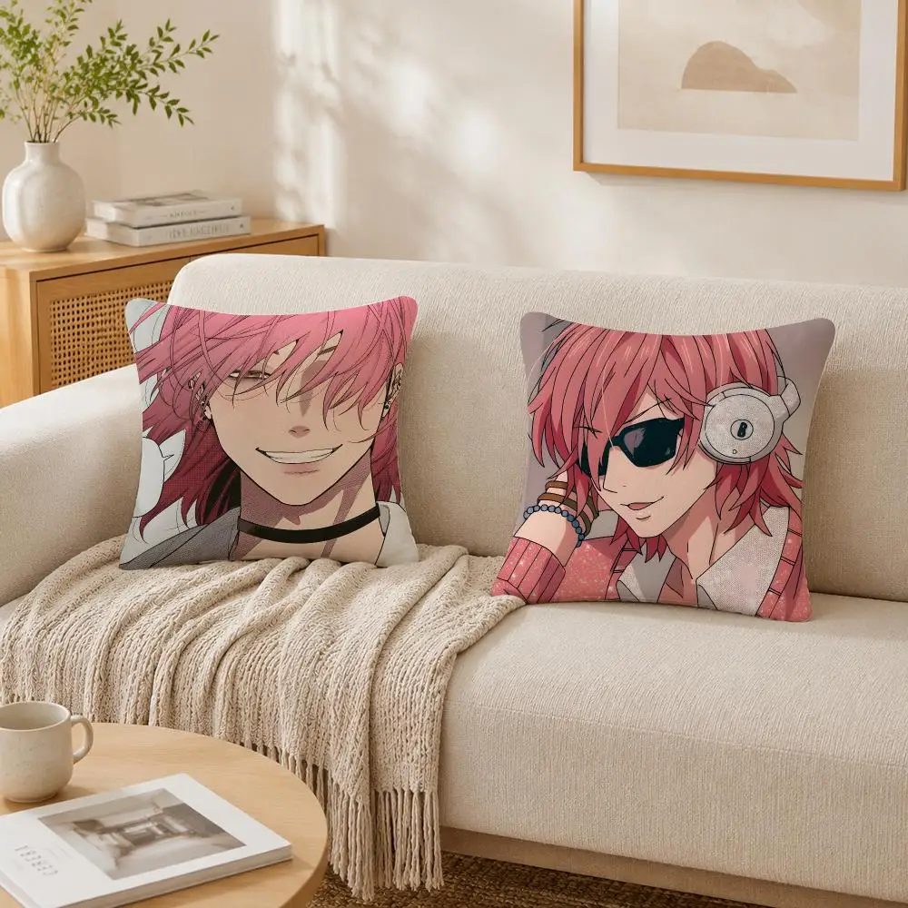 Cushion Cover Plush Decorative Pillow Case With Hidden Zipper Cutecore Room Decor For Home Anime Y-Yarichin Club