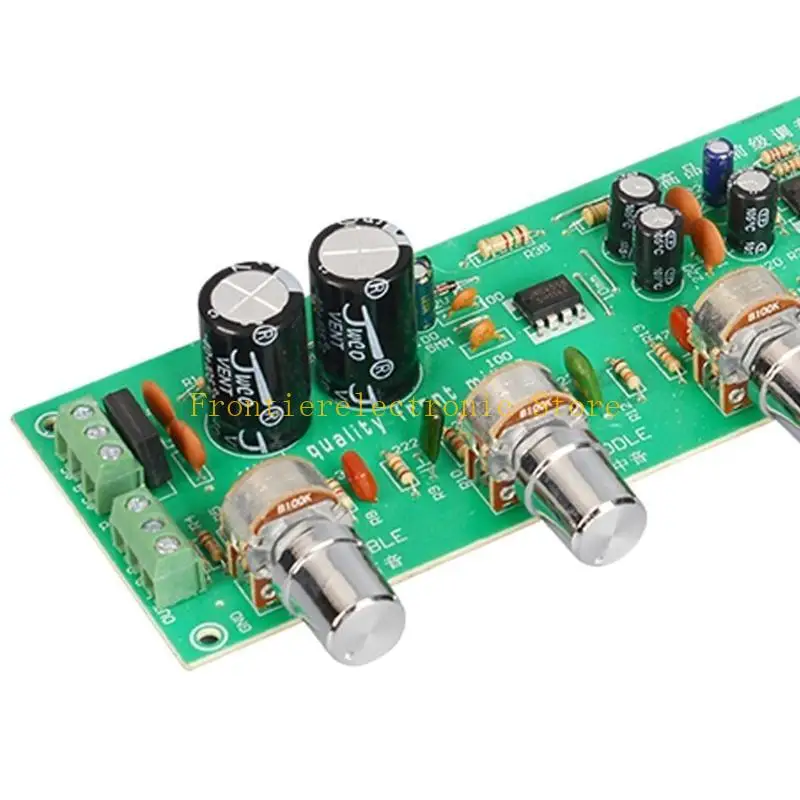 G8DB HIFI Preamplifier قبل مضخم باس Treble التوازن الحجم لوحة التحكم في الحجم 4558 OP AMP لعشاق DIY