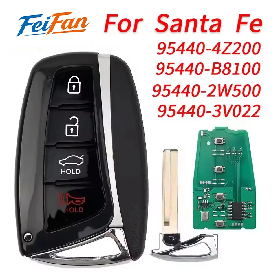 FeiFan SY5DMFNA04 46 Chip For Hyundai Santa Fe 2013 2014 2015 2016 2017 2018 95440-4Z200/2W500/B8100/3V022 Smart Remote Car Key
