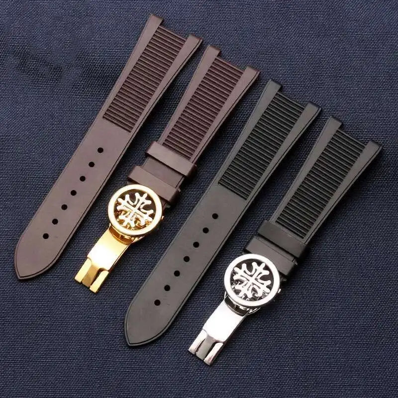 Rubber Band For PP Nautilus 5711 5712 7010G Wat Waterproof Silicone 25Mm Notch Watch Strap 25*13Mm