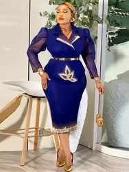 Wedding Party Luxury Dresses For Women Elegant Bodycon Mermaid Robe Dubai African Clothing Birthday Prom Ladies Dress Outfits
