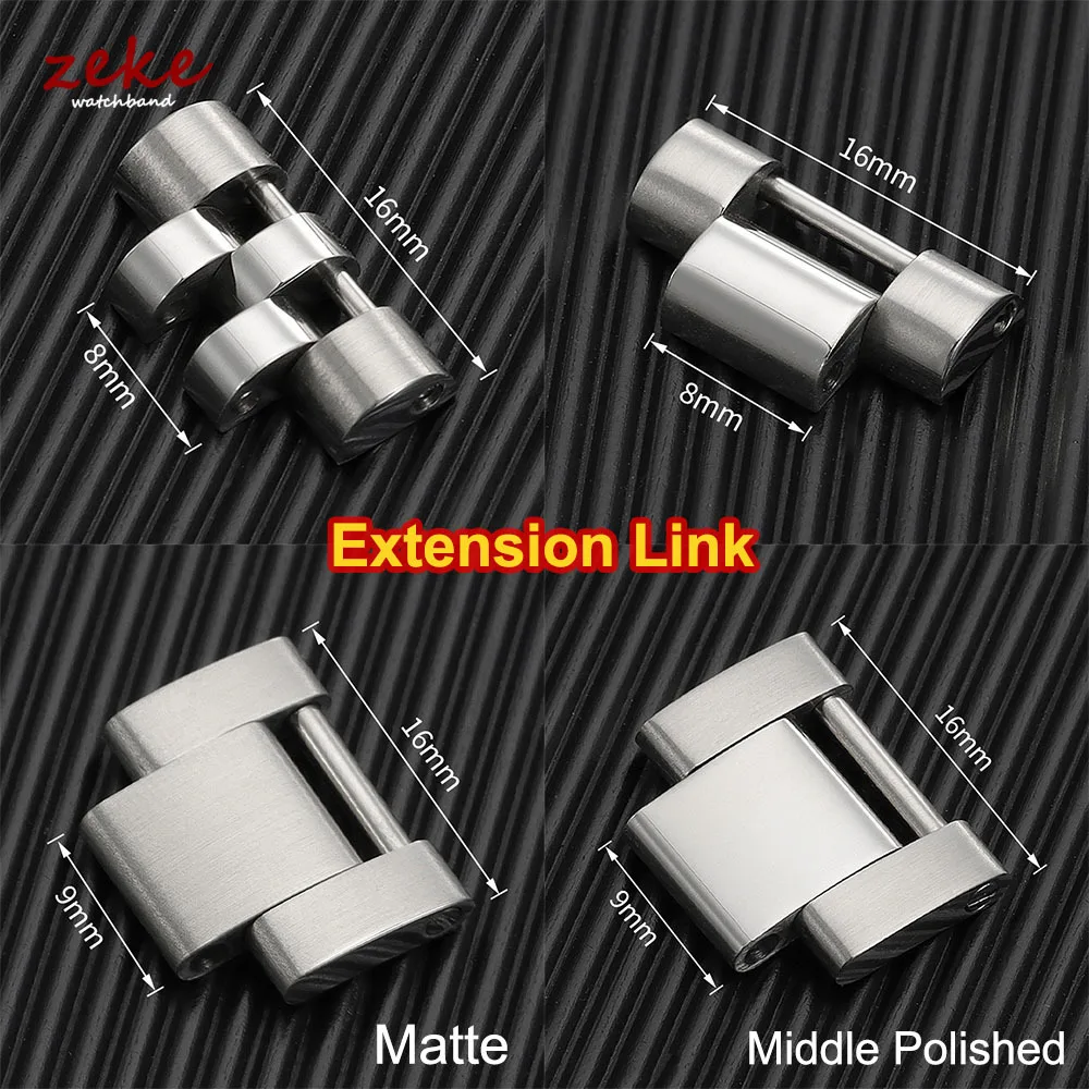 Professional Stainless Steel Watch Band Extension Link for Rolex Submariner Oyster Solid Parts Watch Accessories for Watchmaker