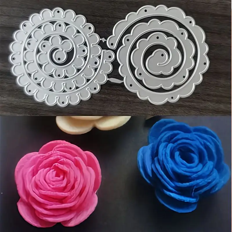 Spiral Flower Metal Cut Dies Stencils for Scrapbooking Stamp/photo album Decorative Embossing DIY Paper Cards