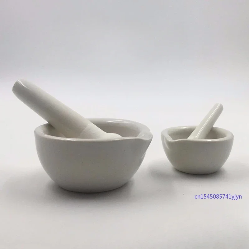 Household Ceramic Mortar and Pestle Set Grinding Bowls for Kitchen Spices Teas Garlic Pepper Grinder Mini Herb